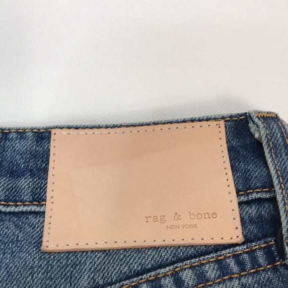 NWT Rag & Bone Nina High-Rise Ankle Cigarette jeans in gypsum - Picture 12 of 17